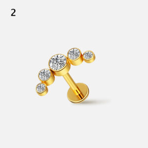 Piercing Argola para Umbigo Aço Cirúrgico PVD com Zircônia – Piercing de Argola para Umbigo